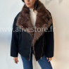 VESTE MIA À COL FOURRURE – ALIVE STORE