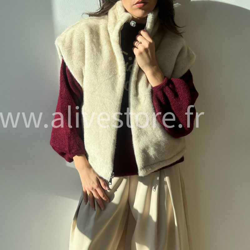Veste réversible fourrure femme – ALIVE STORE