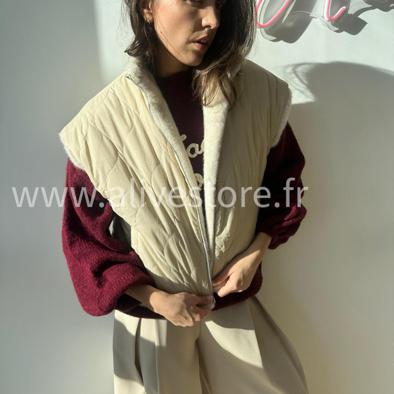 Veste réversible fourrure femme – ALIVE STORE