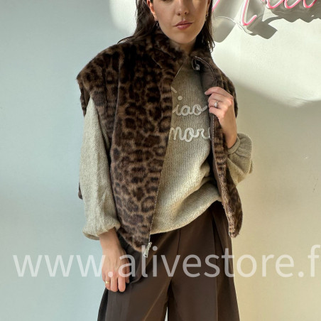 Veste réversible fourrure femme – ALIVE STORE