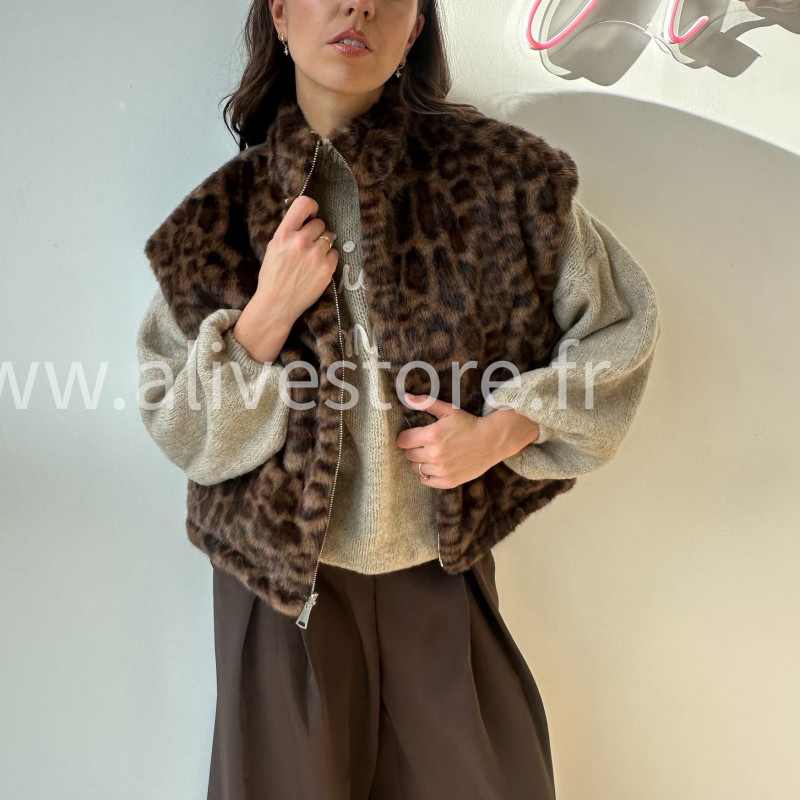 Veste réversible fourrure femme – ALIVE STORE