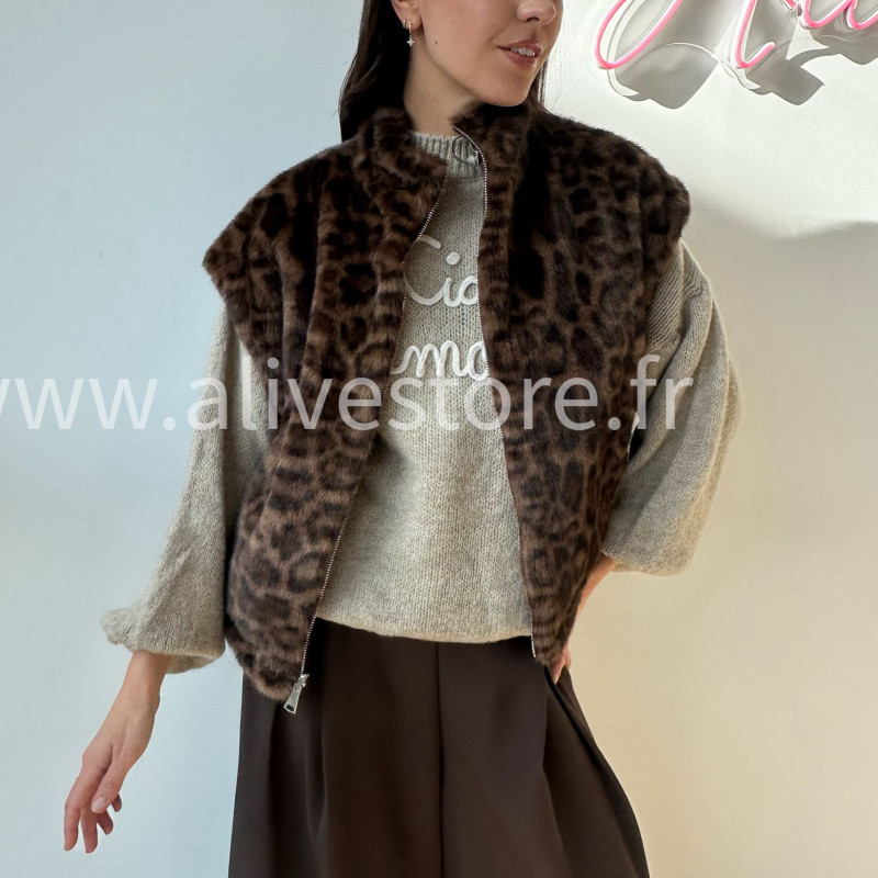 Veste réversible fourrure femme – ALIVE STORE