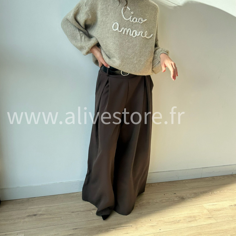 Pantalon large Eva femme ceinture incluse Alive Store