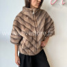 Fourrure Léa femme veste douce manches 3 4 Alive Store