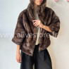 Fourrure Léa femme veste douce manches 3 4 Alive Store