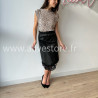 Jupe Livia simili dentelle noire femme Alive Store