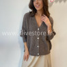 Gilet Élya femme maille douce col V Alive Store
