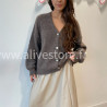 Gilet Élya femme maille douce col V Alive Store