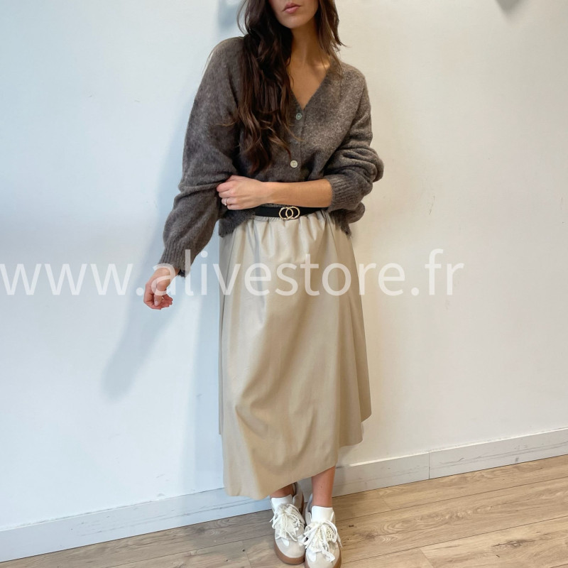 Jupe Mila simili femme avec ceinture Alive Store