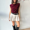 Jupe-short Léna plissée femme Alive Store