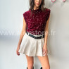Jupe-short Léna plissée femme Alive Store