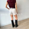 Jupe-short Léna plissée femme Alive Store
