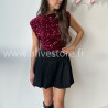 Jupe-short Léna plissée femme Alive Store