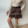 Short dentelle Elya femme avec ceinture – Alive Store