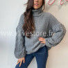 Pull Tracy torsadé femme col roulé – Alive Store