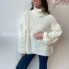 Pull Tracy torsadé femme col roulé – Alive Store