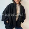 Veste Naya oversize effet fourrure femme – Alive Store