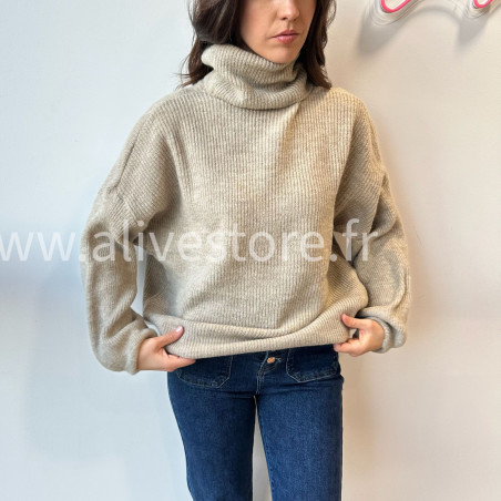 Pull Lia col roulé laine femme – Alive Store