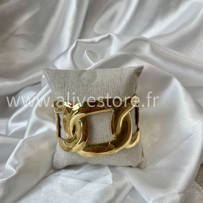 Bracelet doré design acier inoxydable femme – Alive Store