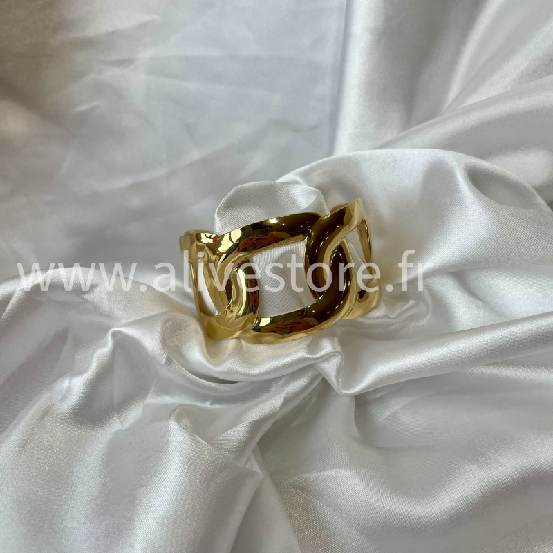 Bracelet doré design acier inoxydable femme – Alive Store