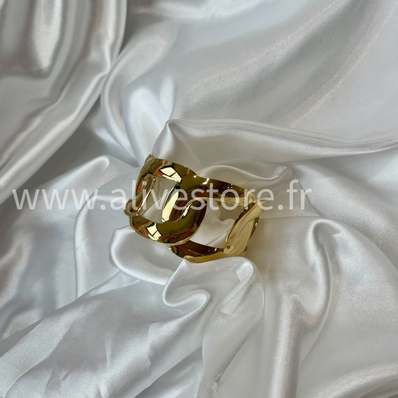 Bracelet doré design acier inoxydable femme – Alive Store