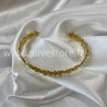 Bracelet fleurs doré acier inoxydable femme – Alive Store