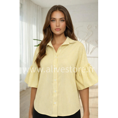 CHEMISE MANCHES VOLUMINEUSES LINA