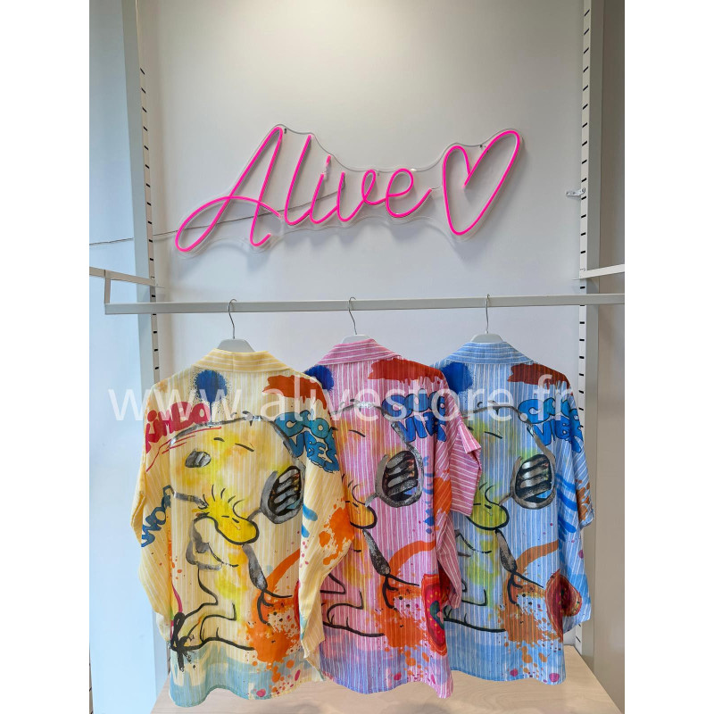 CHEMISE SNOOPY COLOR