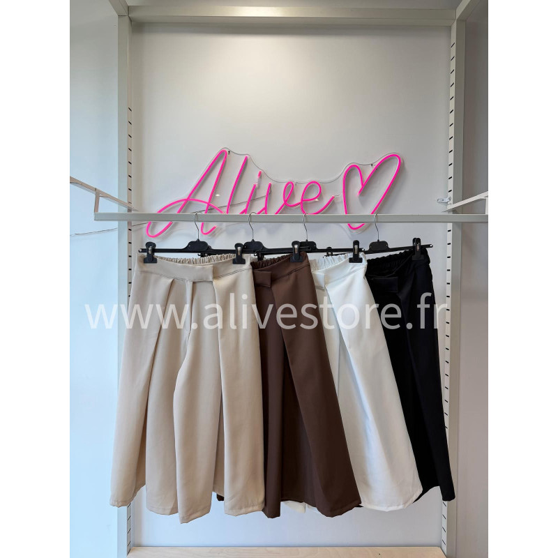 BERMUDA TAILLE HAUTE LÉONIE