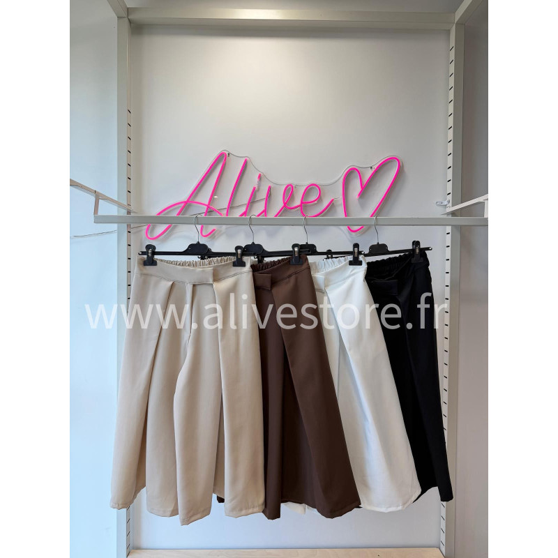 BERMUDA TAILLE HAUTE LÉONIE