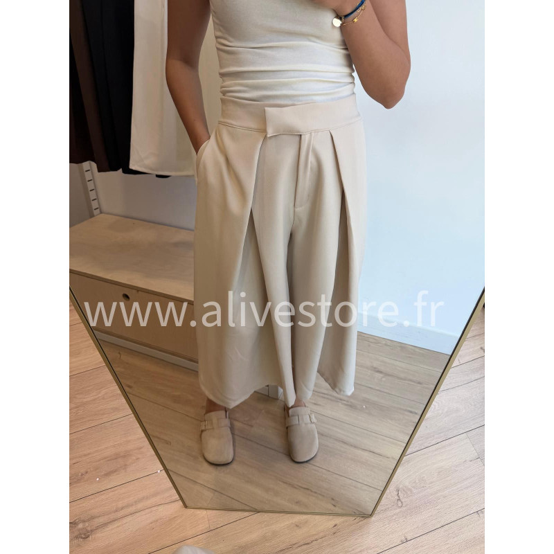 BERMUDA TAILLE HAUTE LÉONIE