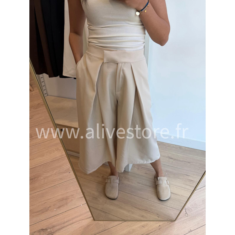 BERMUDA TAILLE HAUTE LÉONIE