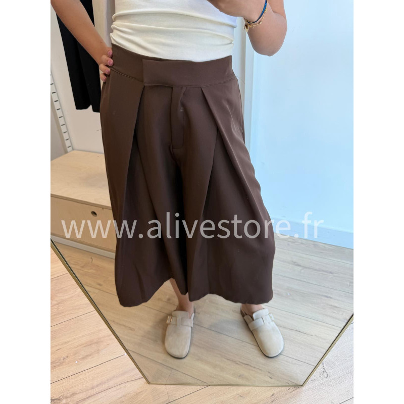 BERMUDA TAILLE HAUTE LÉONIE