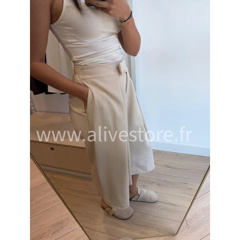 BERMUDA TAILLE HAUTE LÉONIE