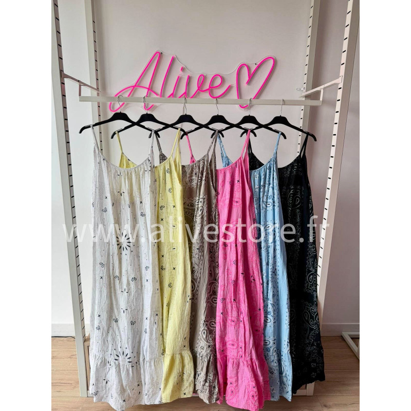 ROBE DOS NU COTON LÉA