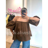 TOP BUSTIER MANCHES BOUFFANTES LÉA