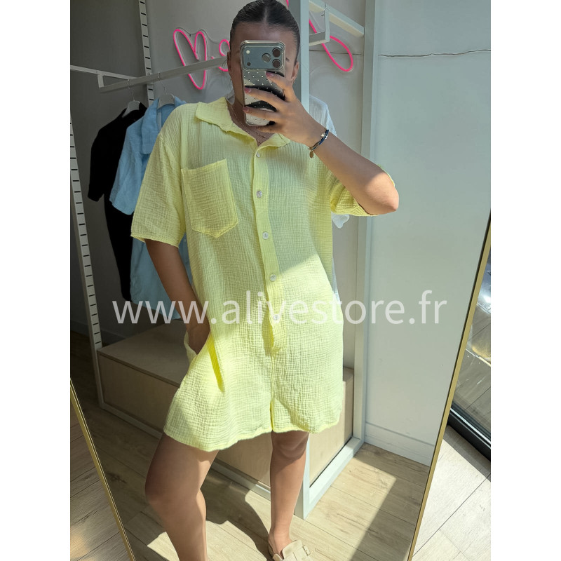 COMBI-SHORT COTON NOÉMIE
