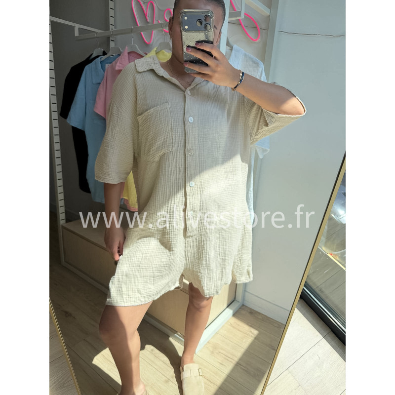 COMBI-SHORT COTON NOÉMIE