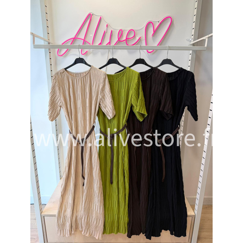 ROBE PLISSÉE LÉONIE