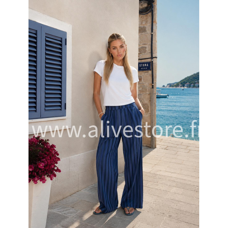 PANTALON RAYÉ MAËLLE
