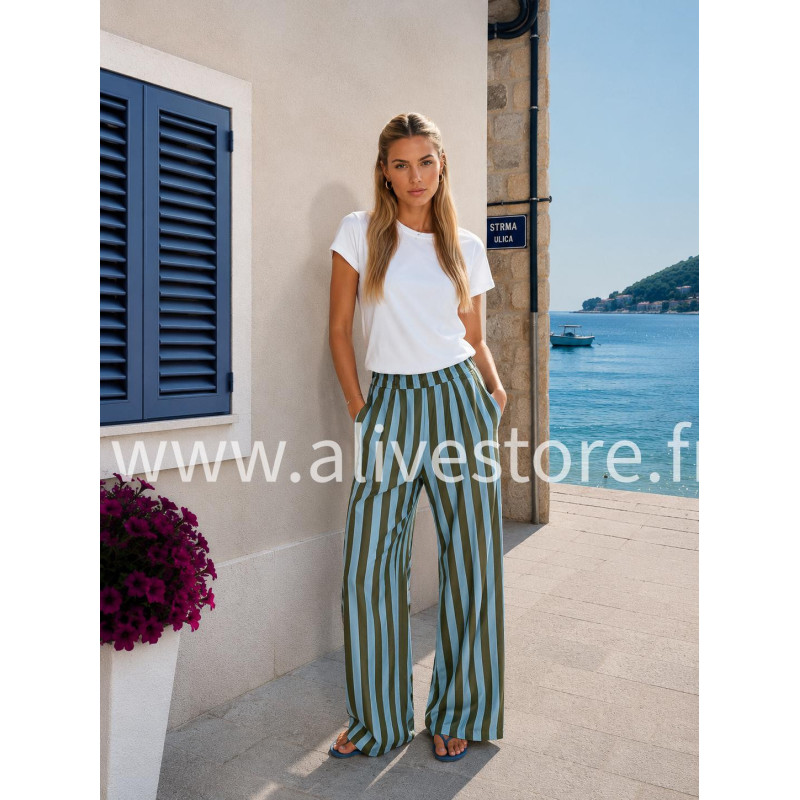 PANTALON RAYÉ MAËLLE