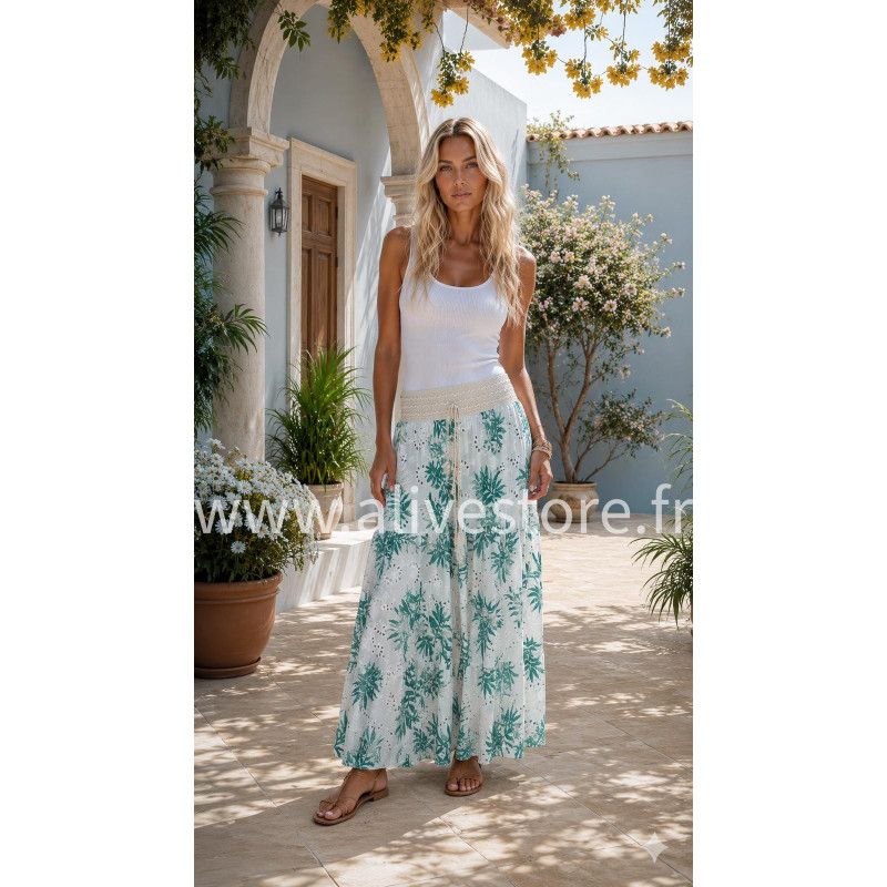 JUPE LONGUE FLORALE