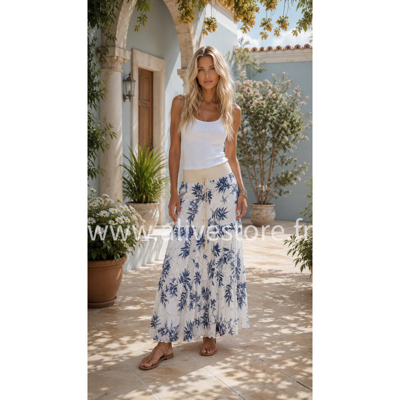 JUPE LONGUE FLORALE
