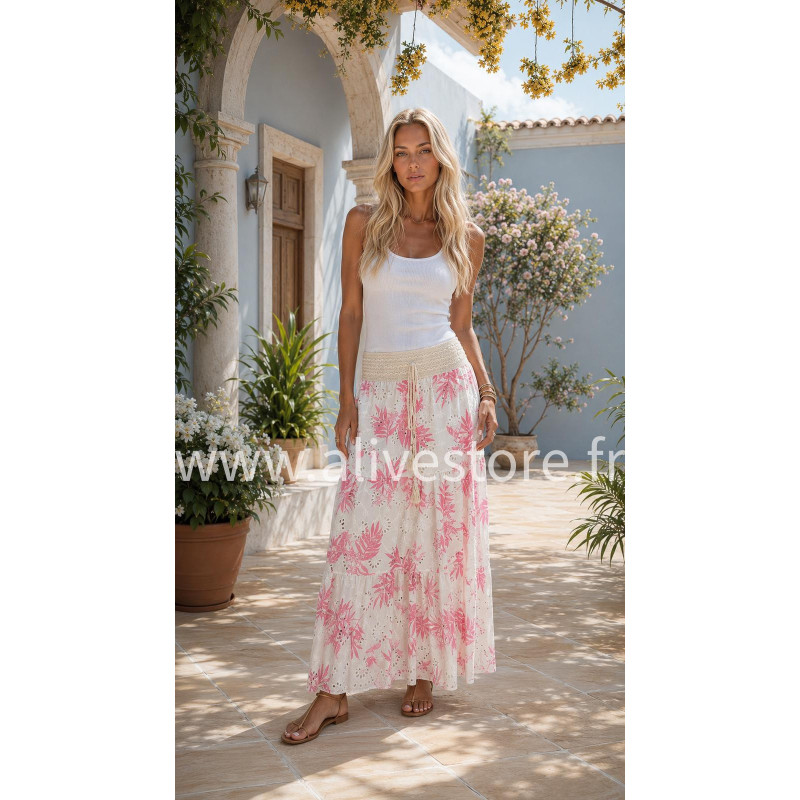 JUPE LONGUE FLORALE