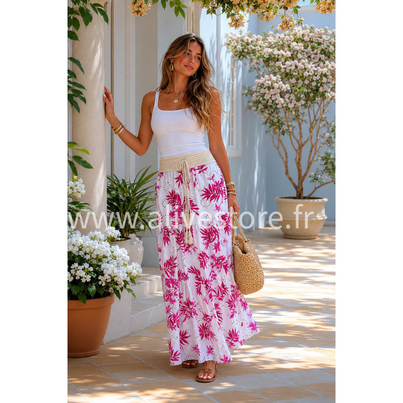 JUPE LONGUE FLORALE