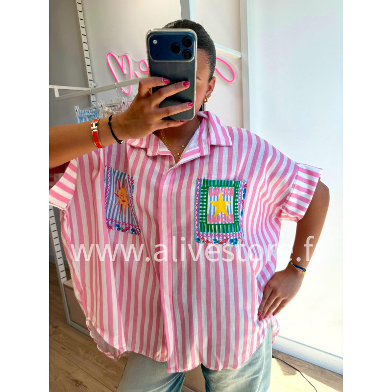 CHEMISE SOLÉA RAYÉE