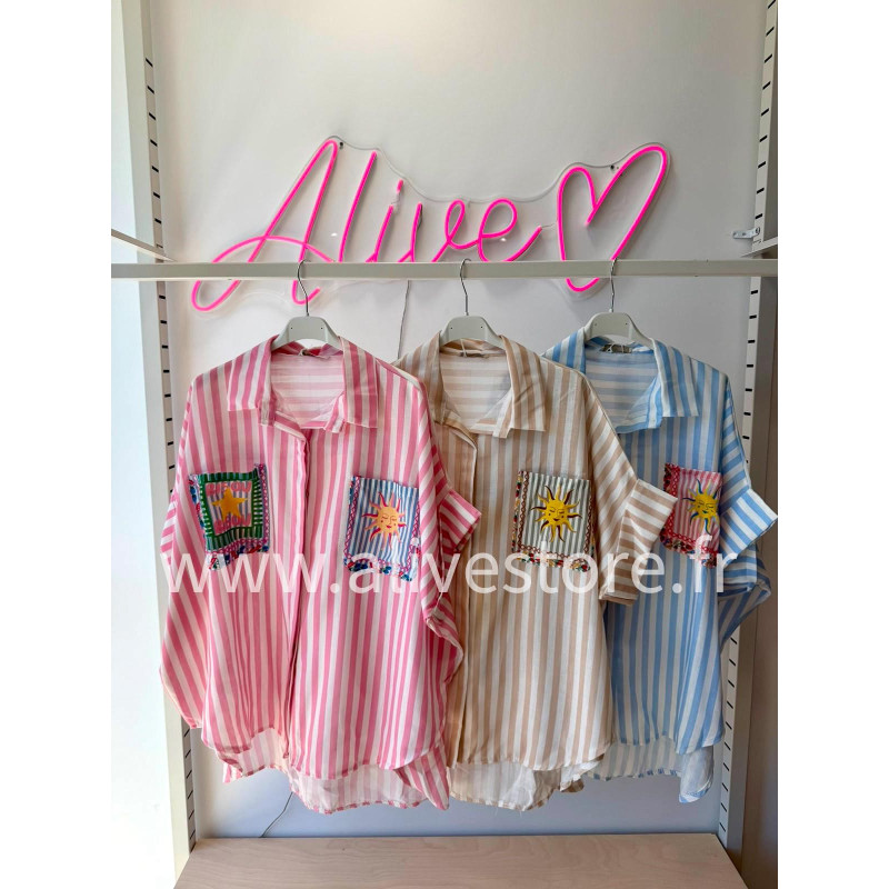 CHEMISE SOLÉA RAYÉE