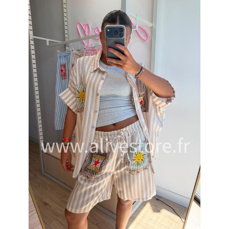 SHORT SOLÉA RAYÉ