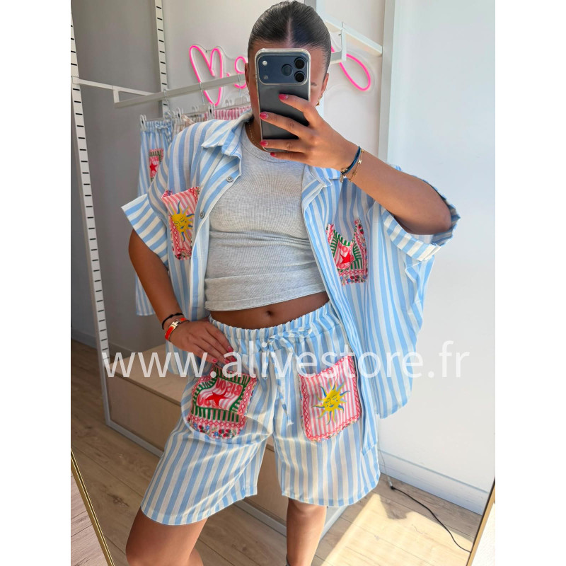 SHORT SOLÉA RAYÉ