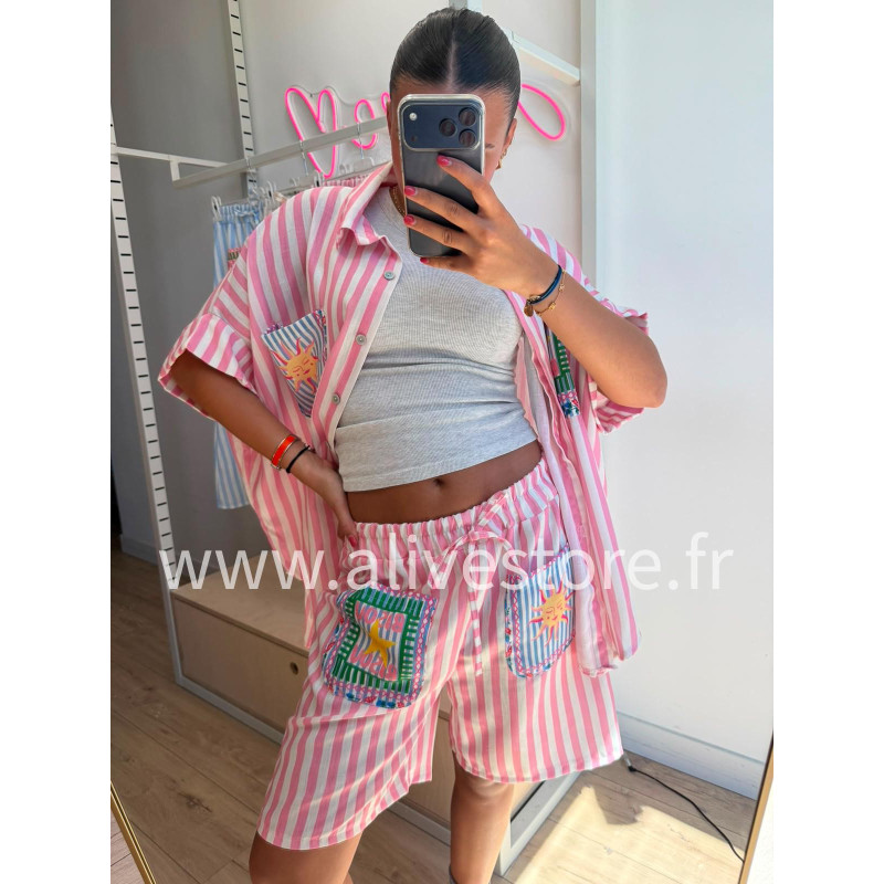 SHORT SOLÉA RAYÉ